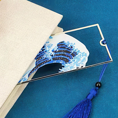 The Great Wave off Kanagawa Metal Bookmark