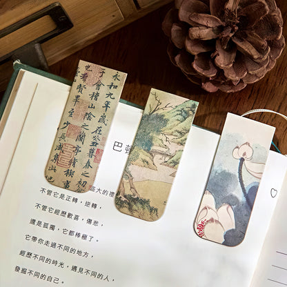 Ancient Chinese Painting Magnetic Bookmark Set