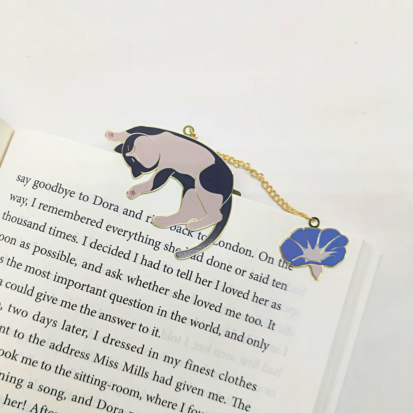 Cute Cat Metal Bookmark