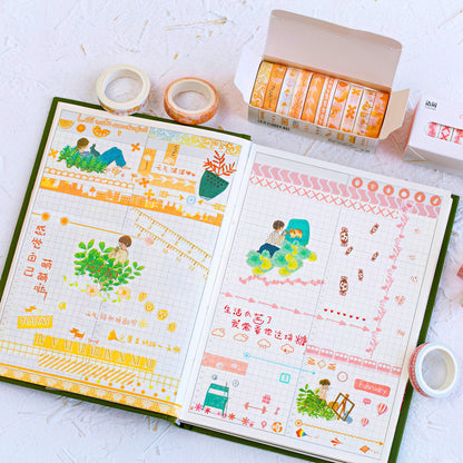 Colorful Patterns Washi Tape Set