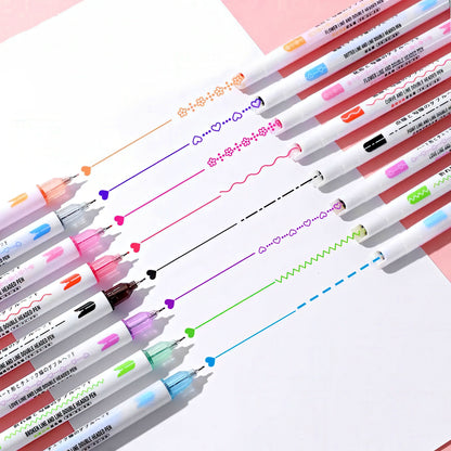 Dual-tip Curve Highlighter Pen Set