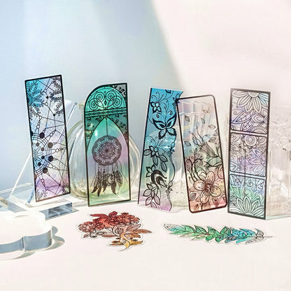 Story By The Window Translucent PVC Bookmark Set