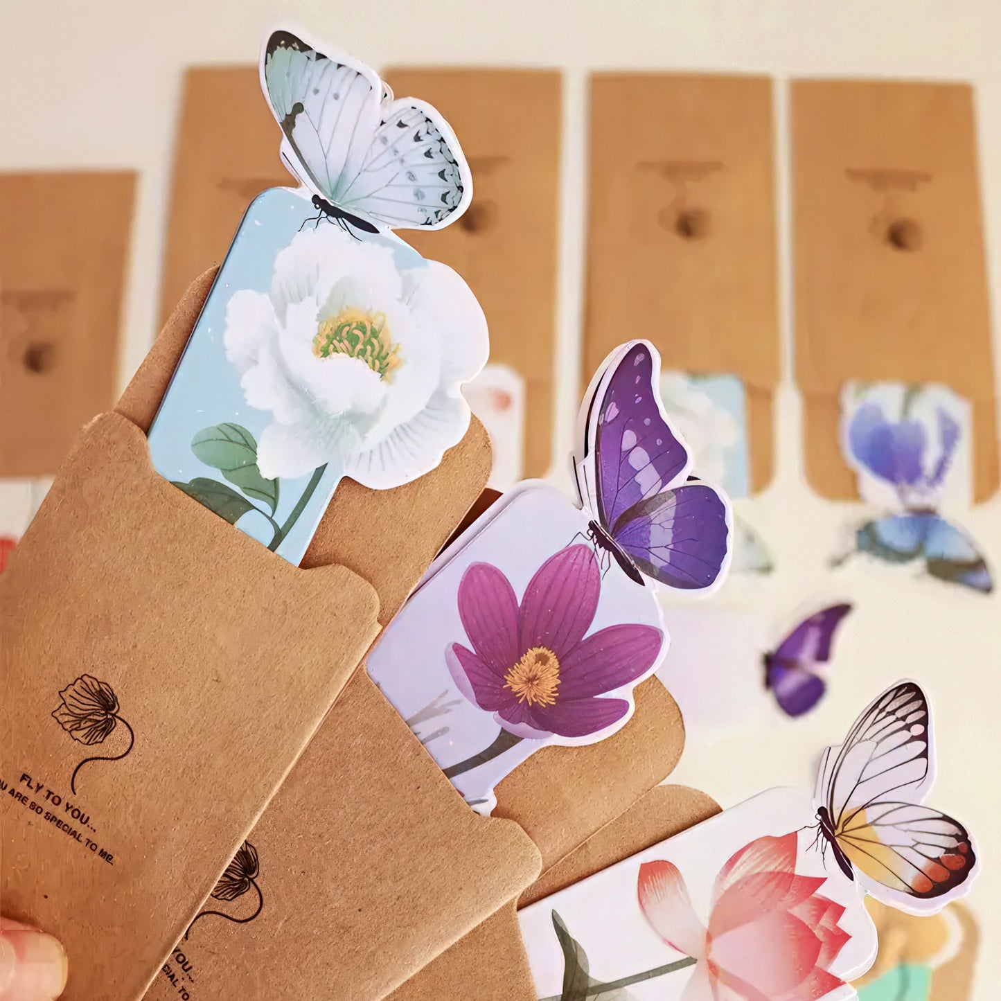 3D Butterfly Paper Bookmark