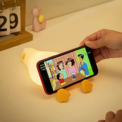 Cute Lying Duck Portable LED Nightlight