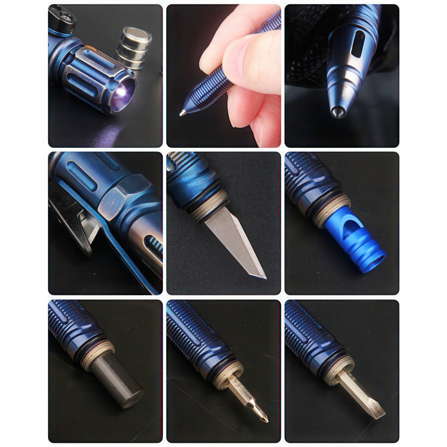Multi-functional Stainless Steel Tactical Pen