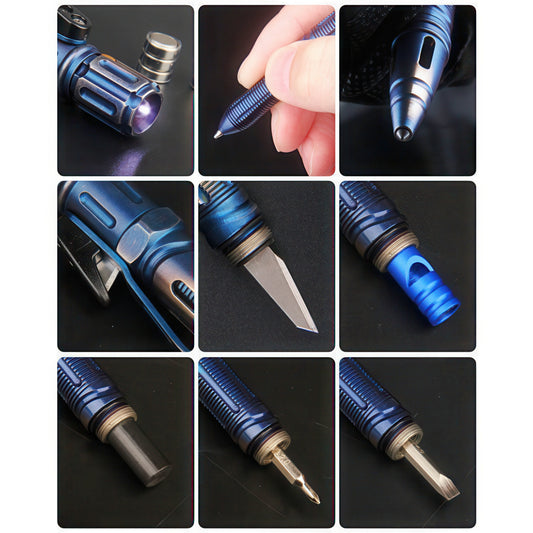 Multi-functional Stainless Steel Tactical Pen