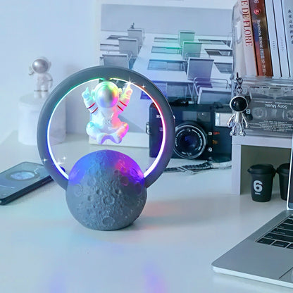 Floating Astronaut Bluetooth Speaker with Ambient Lighting