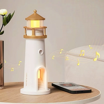 Lighthouse Rechargeable Nightlight with Moon Projector