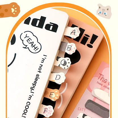 Cute Lying Cats Sticky Index Tabs