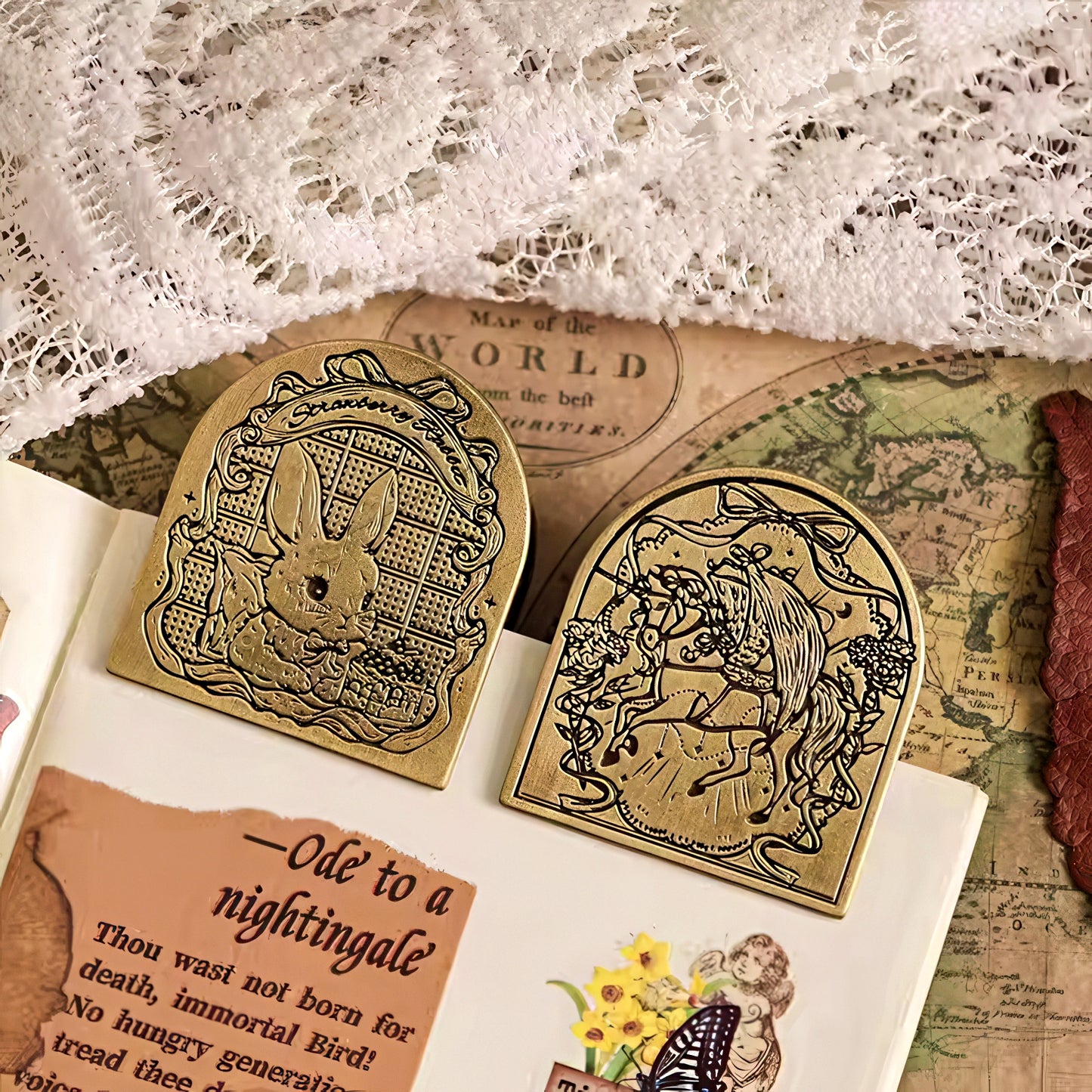 Retro Style Metal Binder Clips