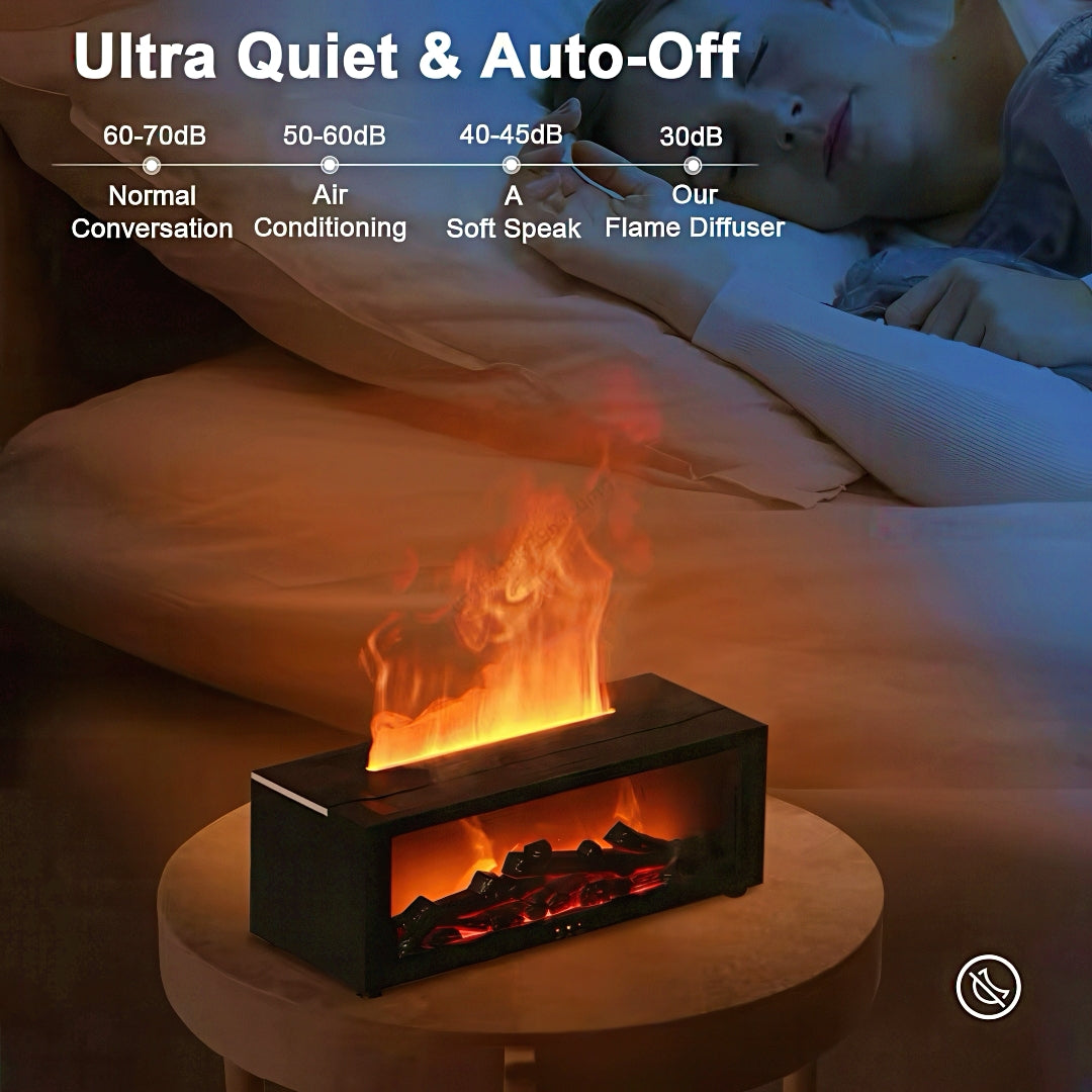 3D Fireplace Humidifier with Ambient Lighting