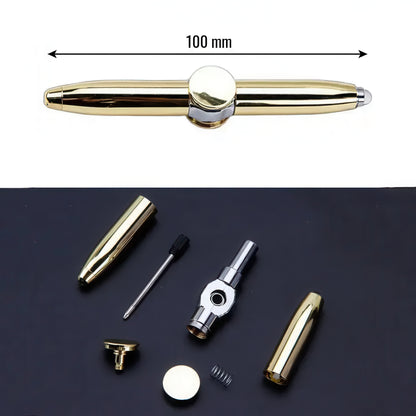 Fidget Spinner Ballpoint Pen with LED Flashlight