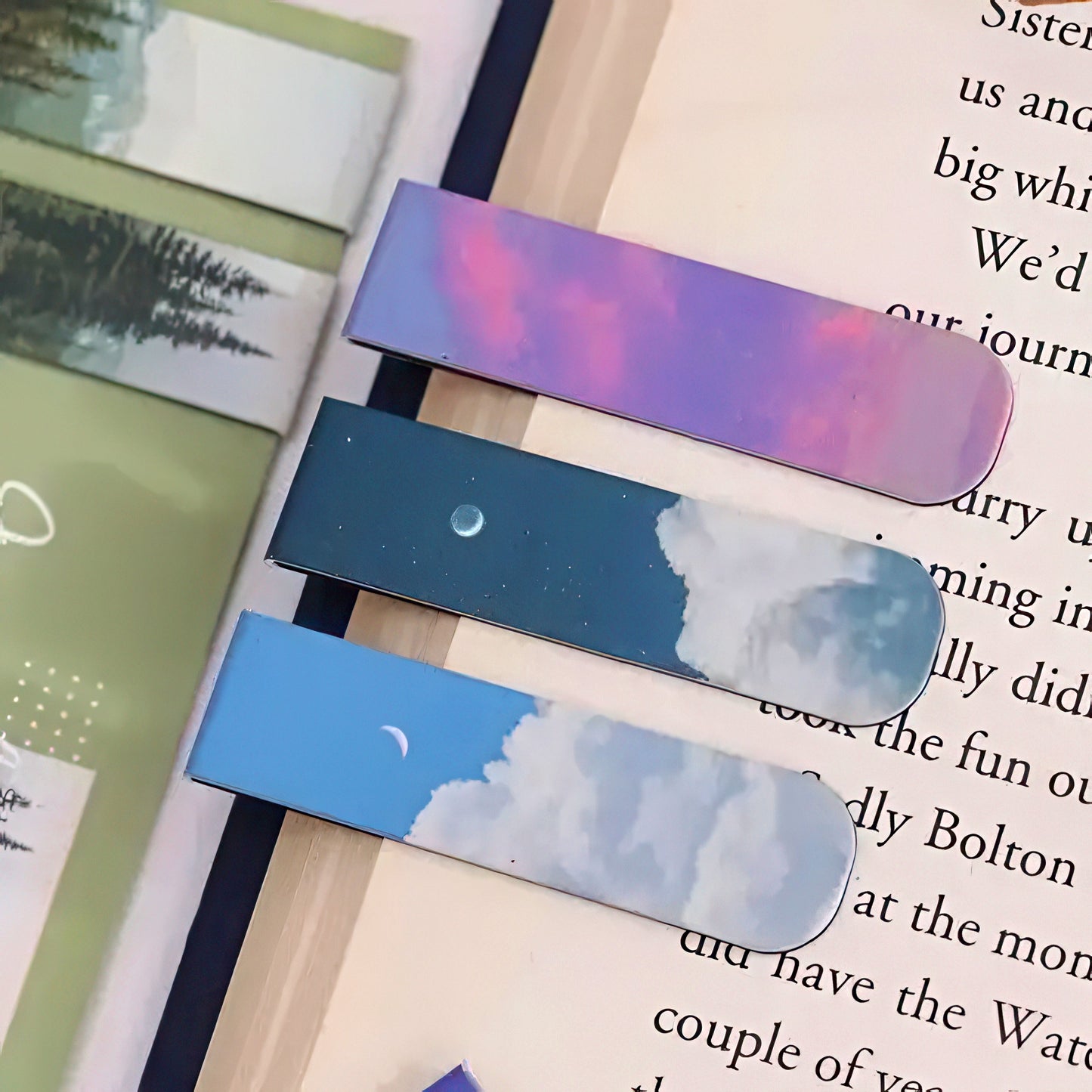 Beautiful Landscape Magnetic Bookmark Set