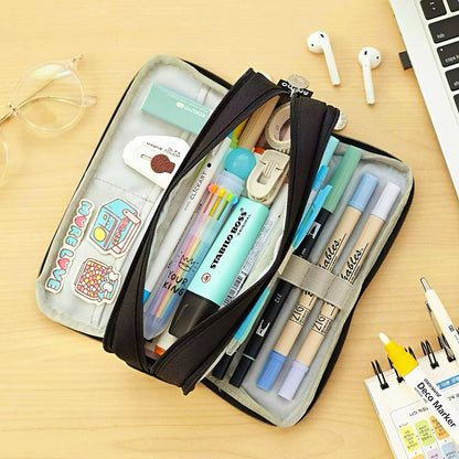 Large Capacity Macaron Color Pencil Case