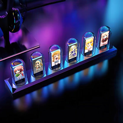Nixie Tube Clock with Digital IPS Color Screen
