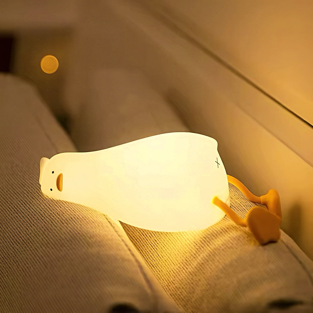 Cute Lying Duck Portable LED Nightlight
