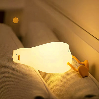 Cute Lying Duck Portable LED Nightlight