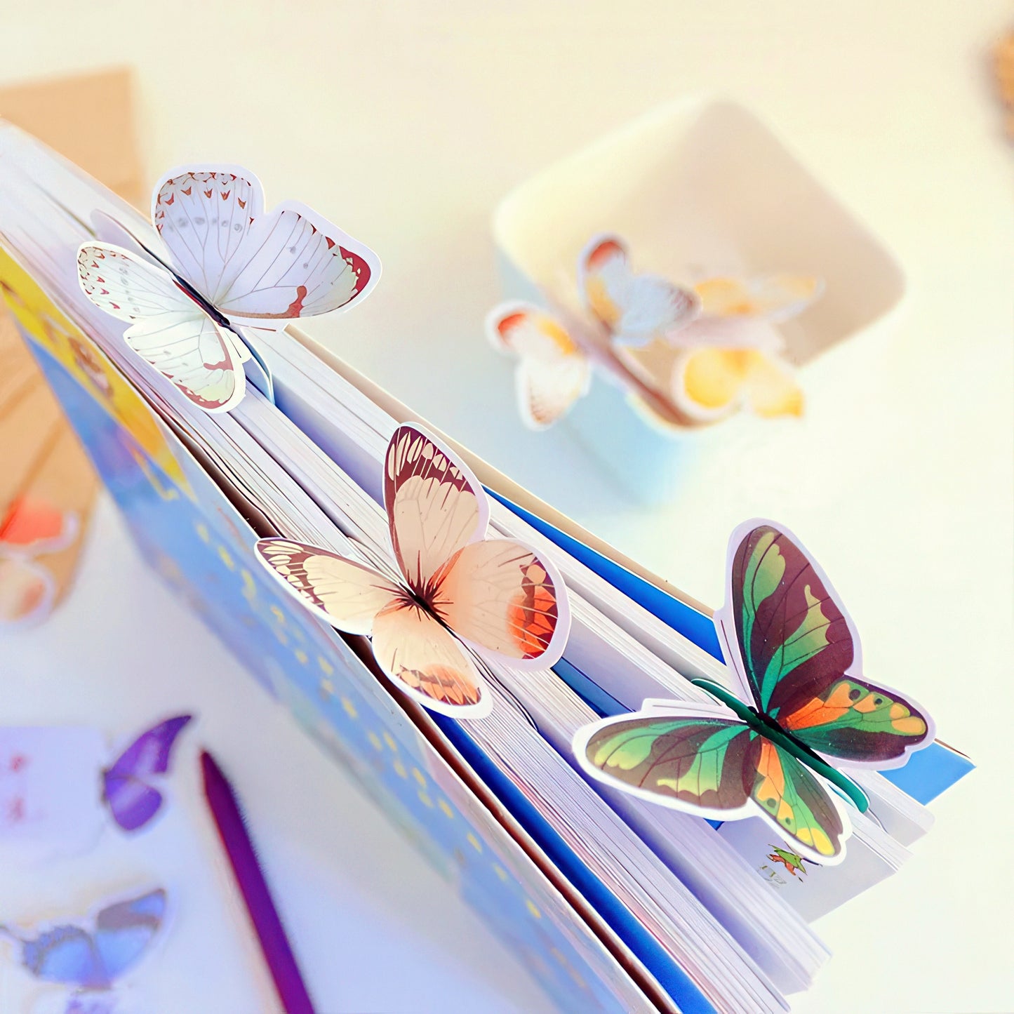 3D Butterfly Paper Bookmark