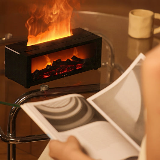 3D Fireplace Humidifier with Ambient Lighting