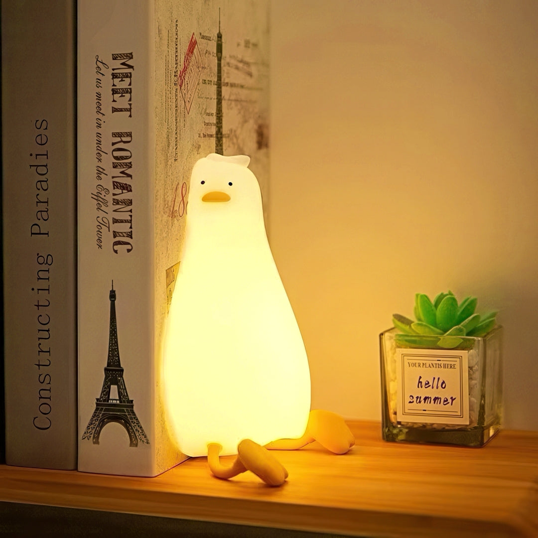 Cute Lying Duck Portable LED Nightlight