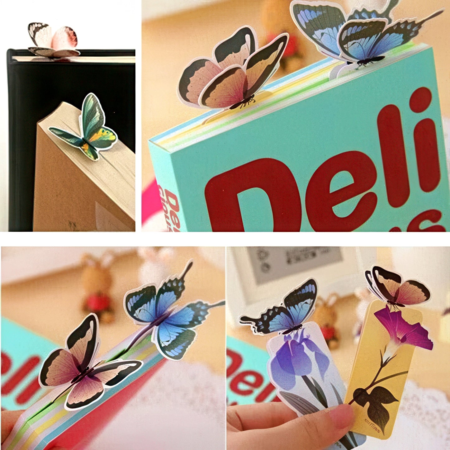 3D Butterfly Paper Bookmark