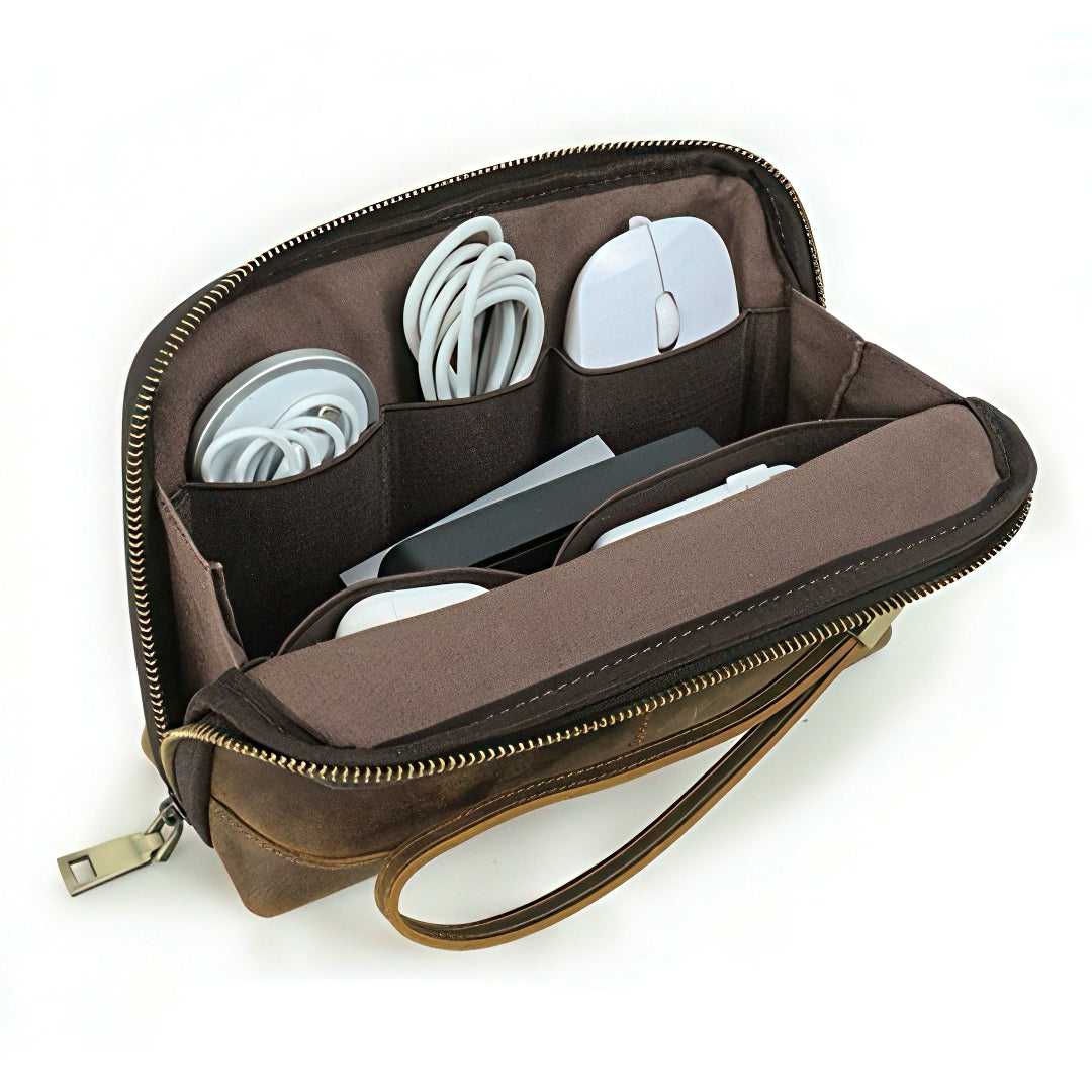 Retro Genuine Leather Clutch Bag