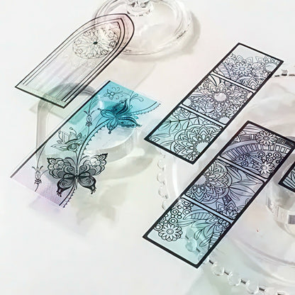Story By The Window Translucent PVC Bookmark Set
