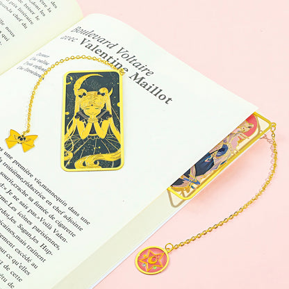 Sailor Moon Manga Themed Metal Bookmark