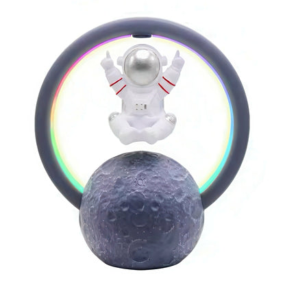 Floating Astronaut Bluetooth Speaker with Ambient Lighting