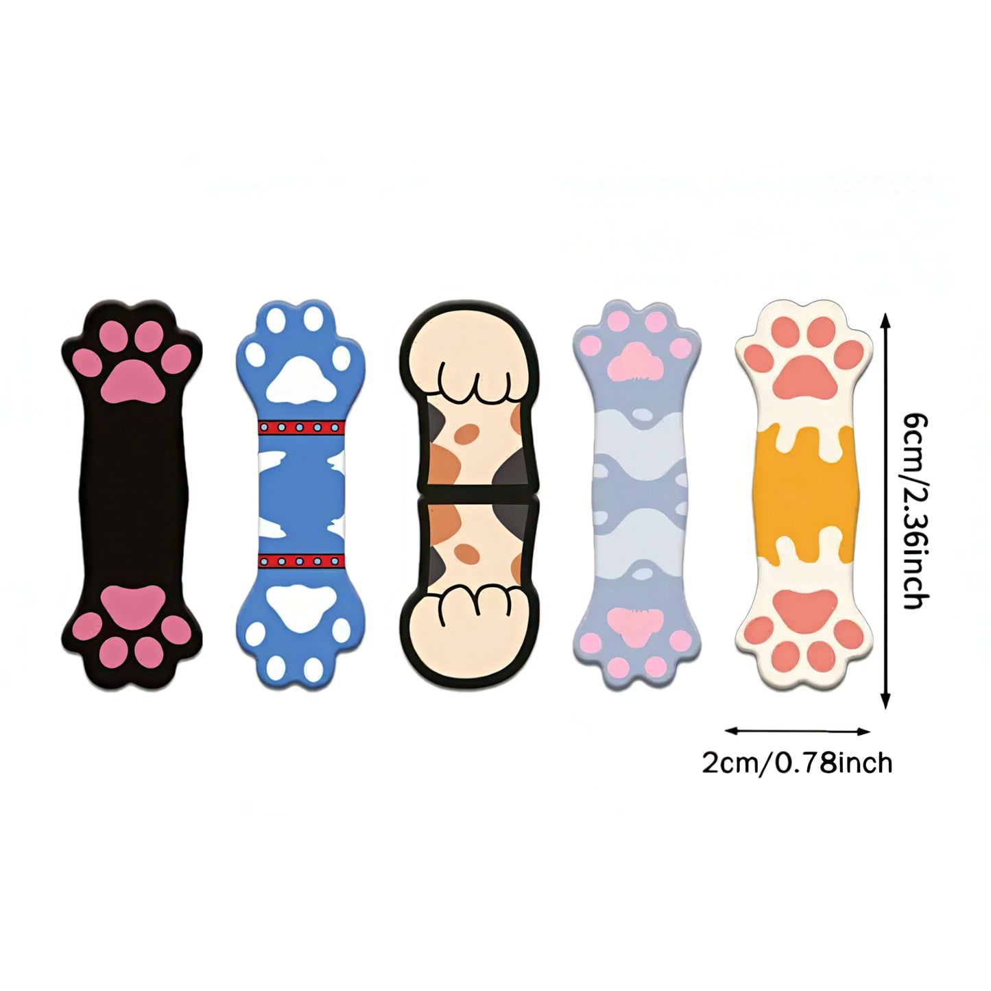 Cute Cat Paw Shaped Magnetic Bookmark