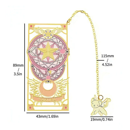 Cardcaptor Sakura Manga Themed Metal Bookmark