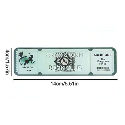 Fourth Wing Themed Acrylic Bookmark