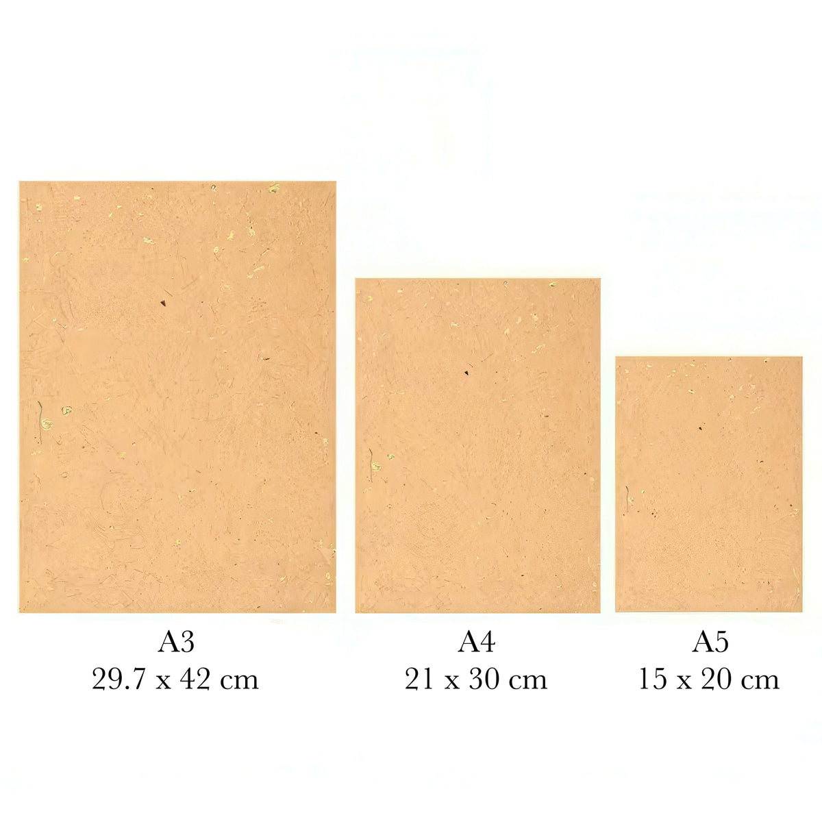 Colorful Xuan Paper with Gold Flakes