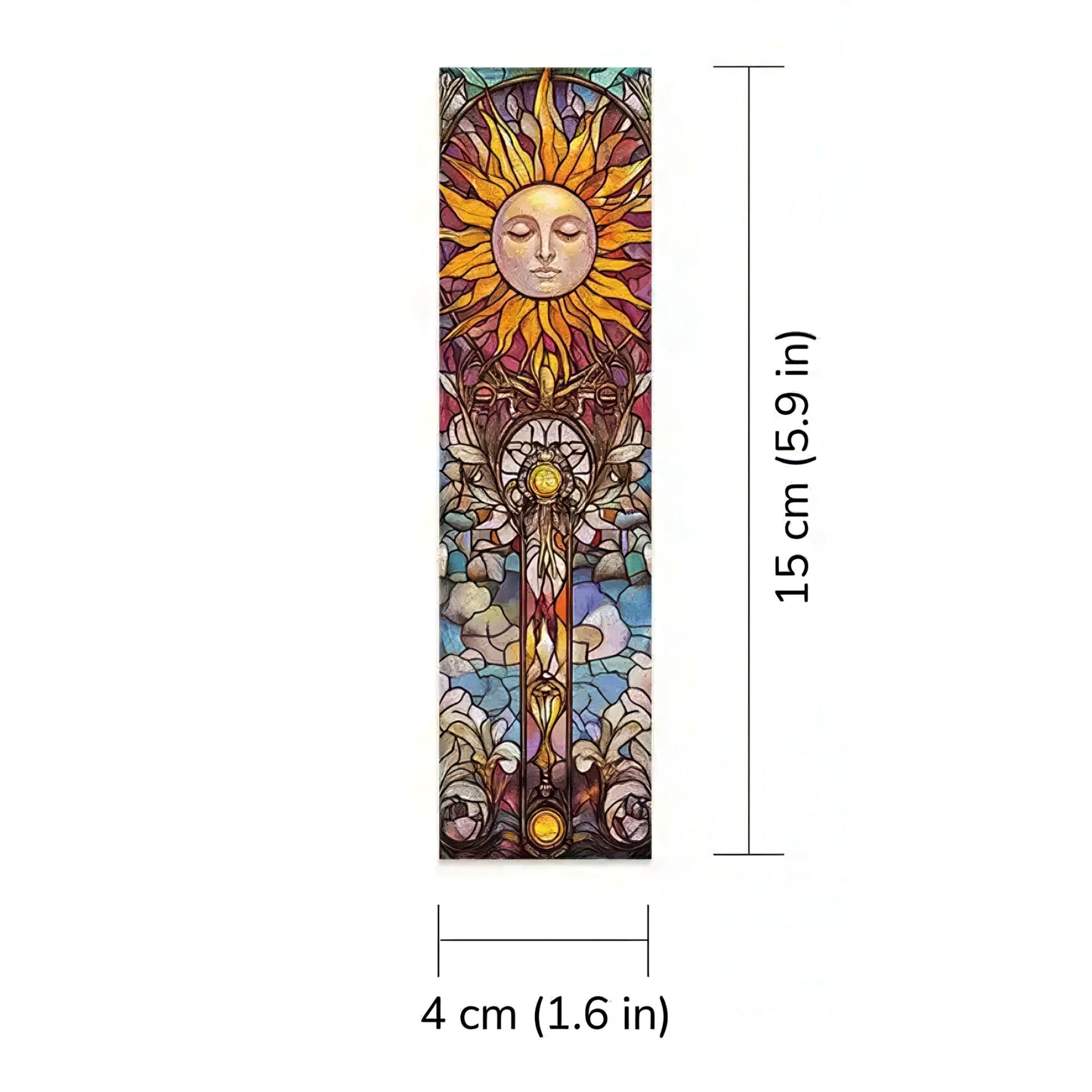 Tarot Stained Glass Paper Bookmark Set