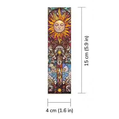 Tarot Stained Glass Paper Bookmark Set