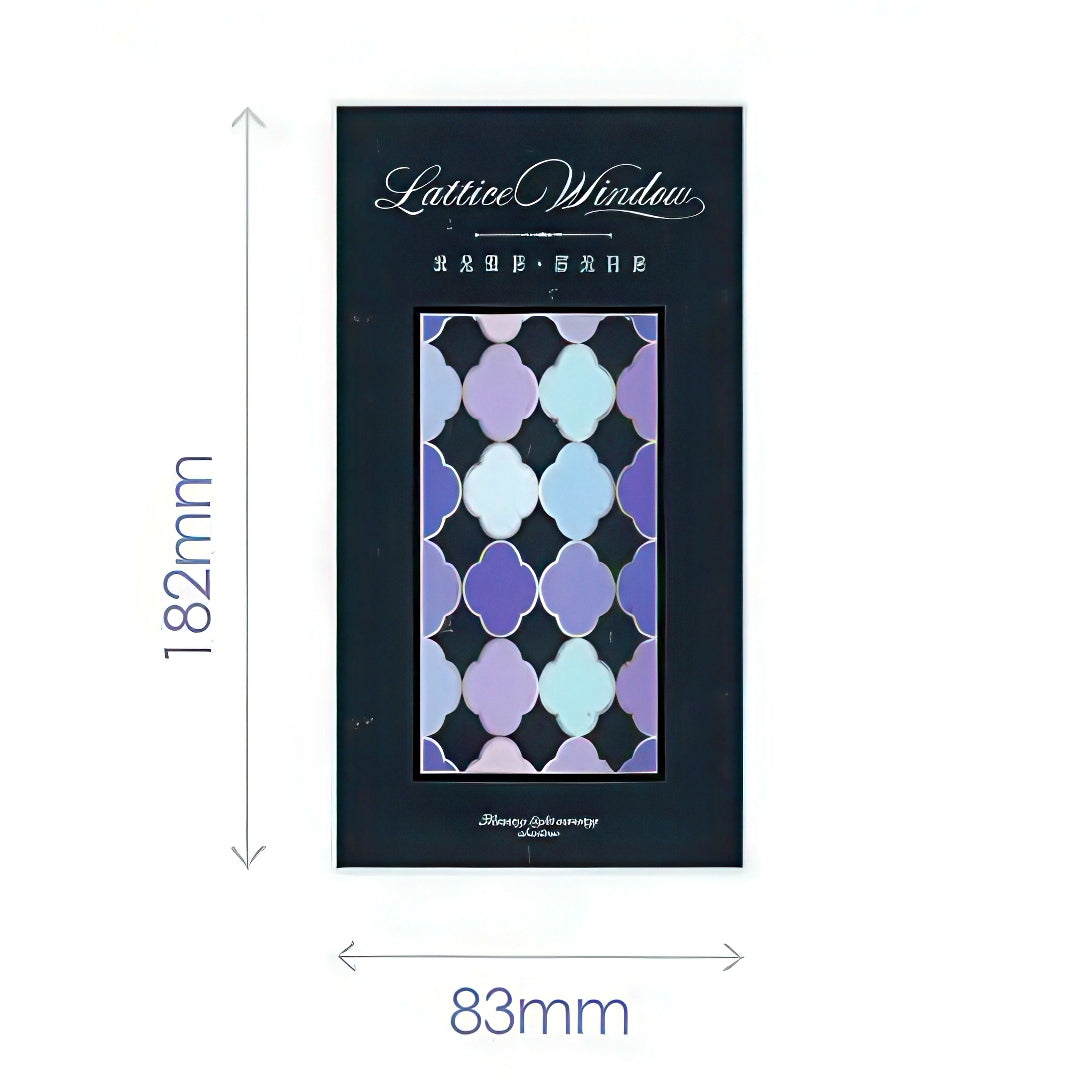 Lattice Stained Glass Window Plastic Bookmark Set