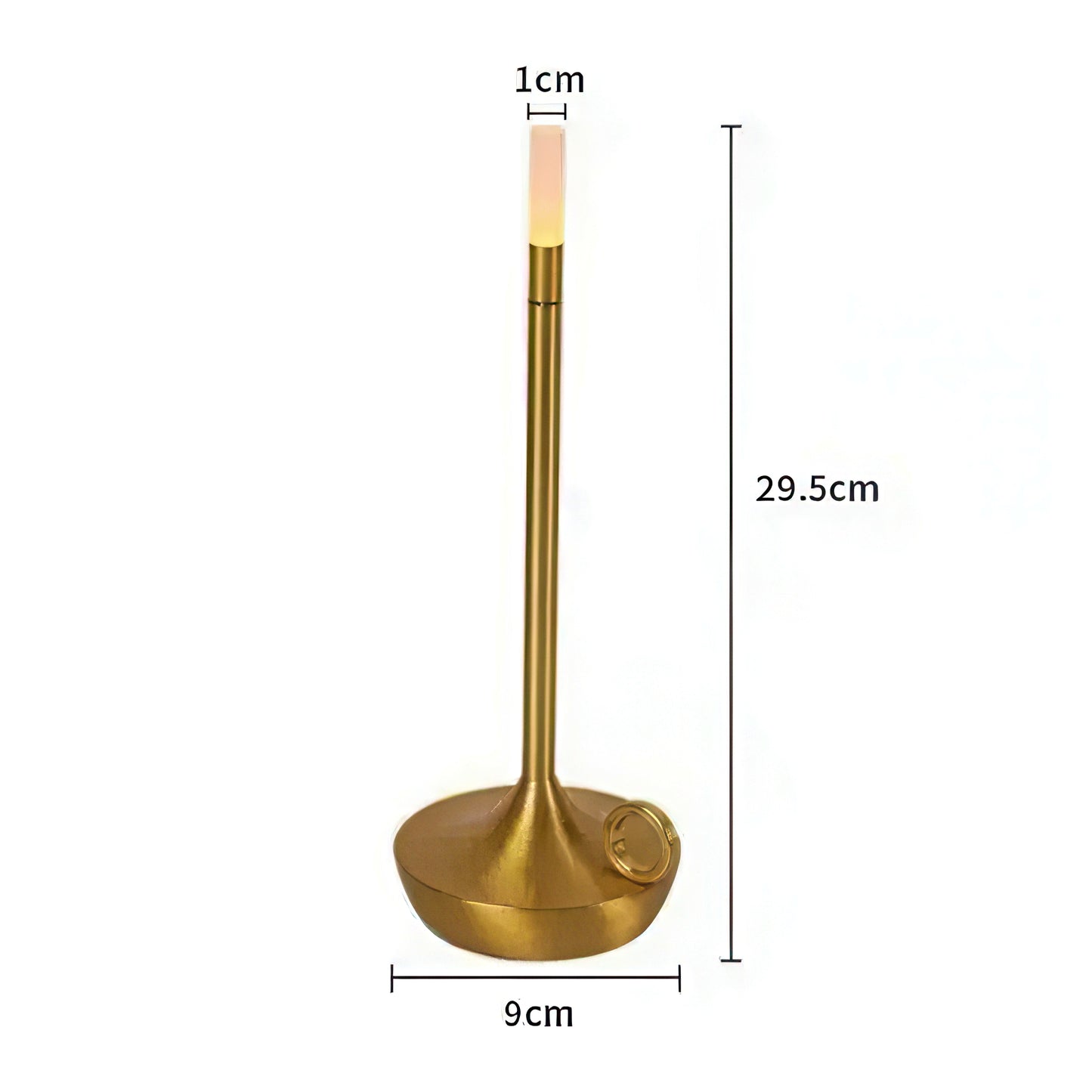 Rechargeable LED Table Lamp with Vintage Candle Design