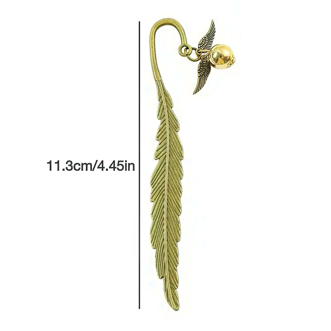 Harry Potter Vintage Feather Metal Bookmark
