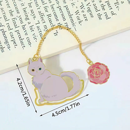 Cute Cat Metal Bookmark