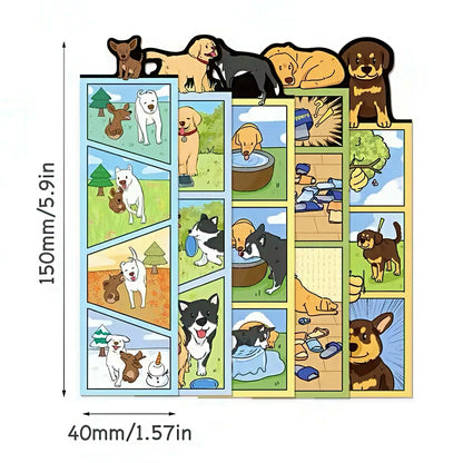 Dog Themed Paper Bookmark Set