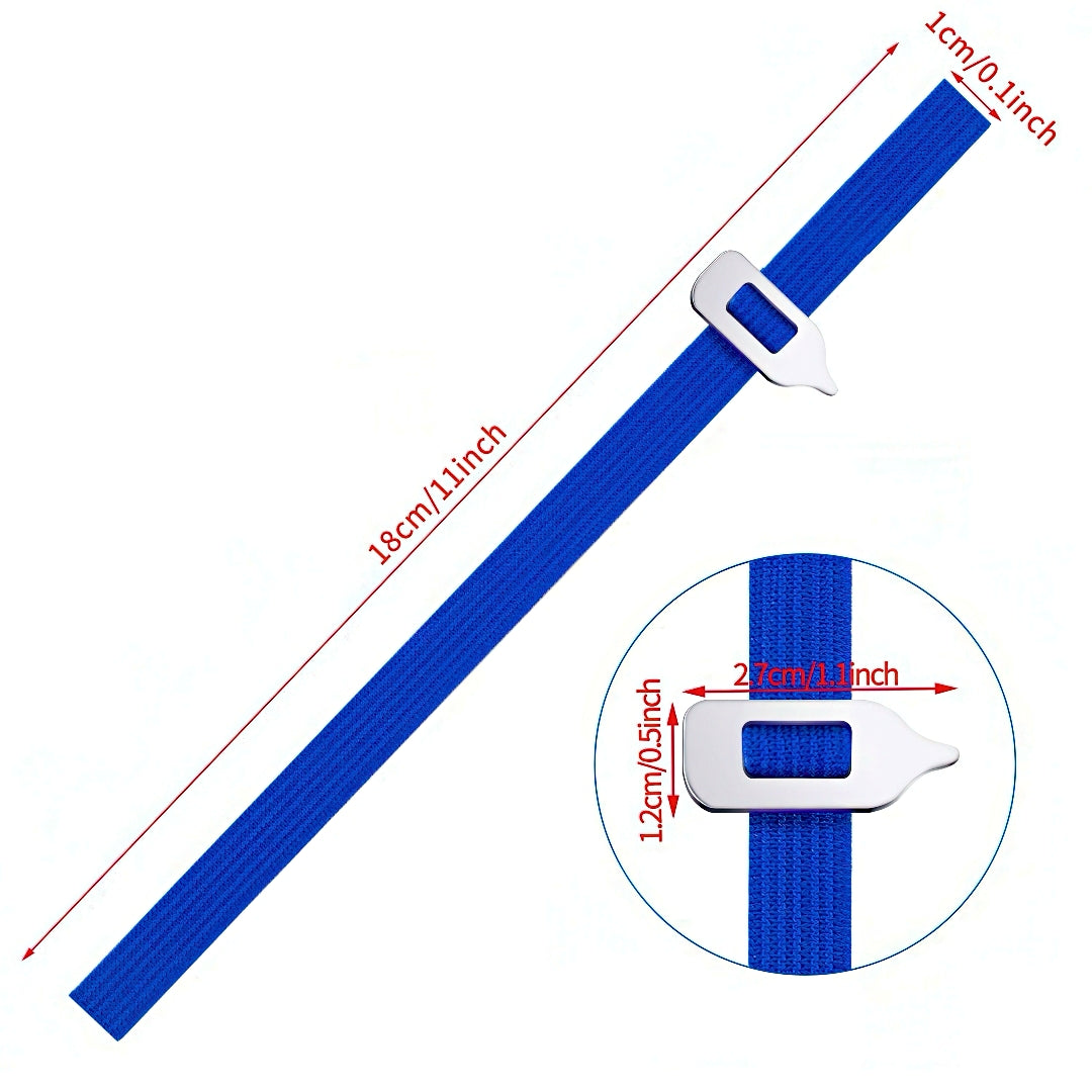 Elastic Band Bookmark with Sliding Metal Pointer
