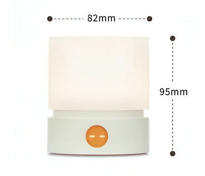 Cylindrical Portable Nightlight with Stepless Dimming