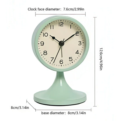 Retro Metal Silent Desk Clock