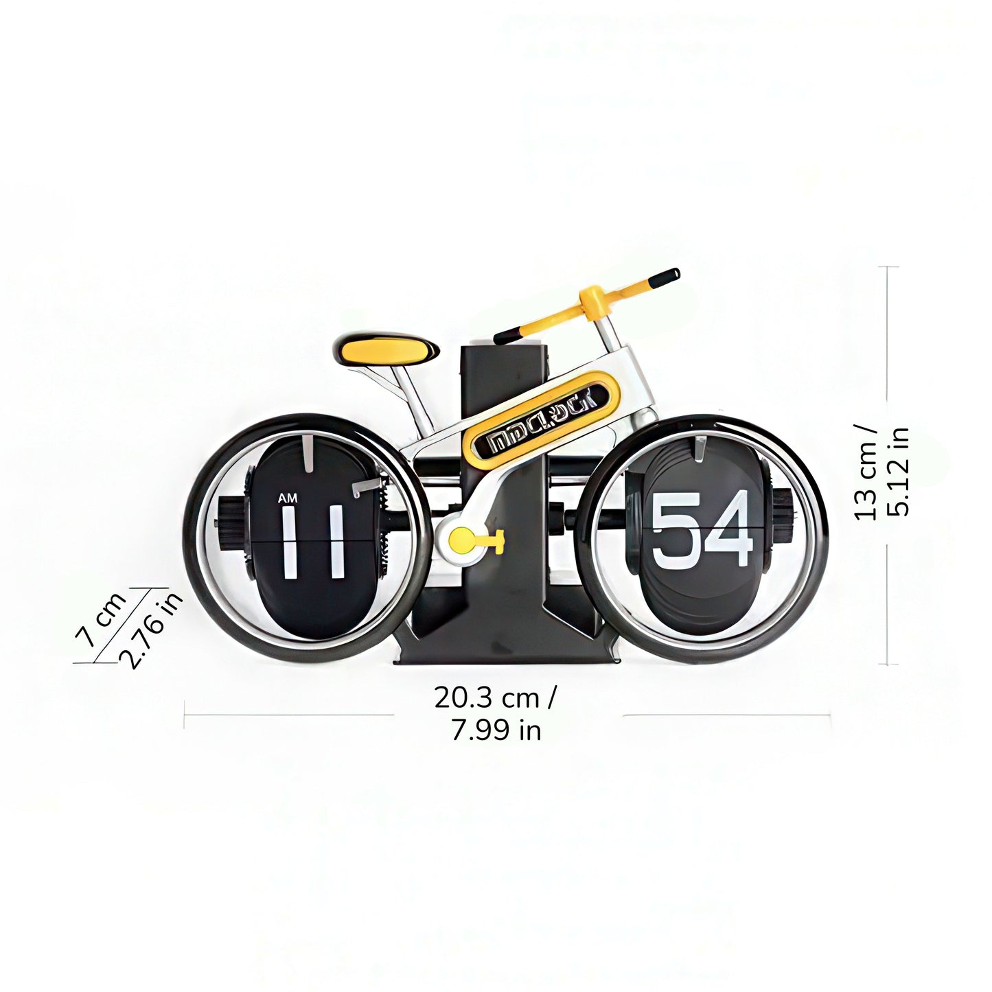 Bicycle Shaped Mechanical Flip Clock