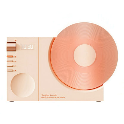 Rechargeable Bluetooth Speaker with Record Player Design