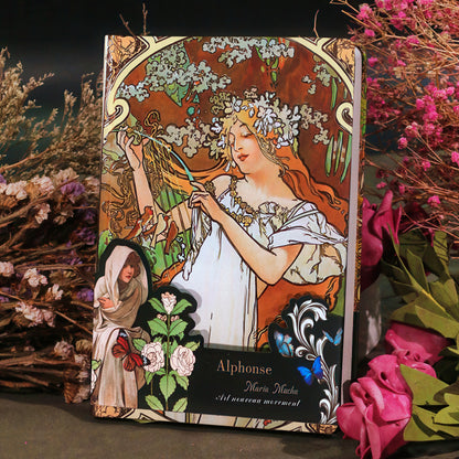 Alphonse Mucha Paintings Hardcover Journal
