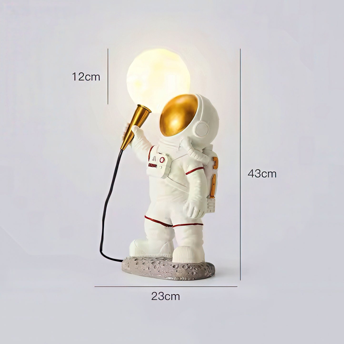 3D Astronaut Holding Moon Table Lamp