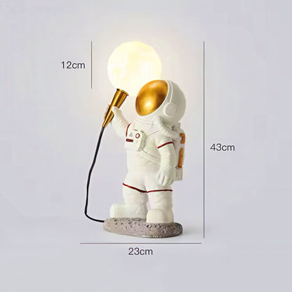 3D Astronaut Holding Moon Table Lamp