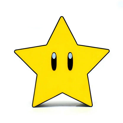 Super Mario star lamp on a white background