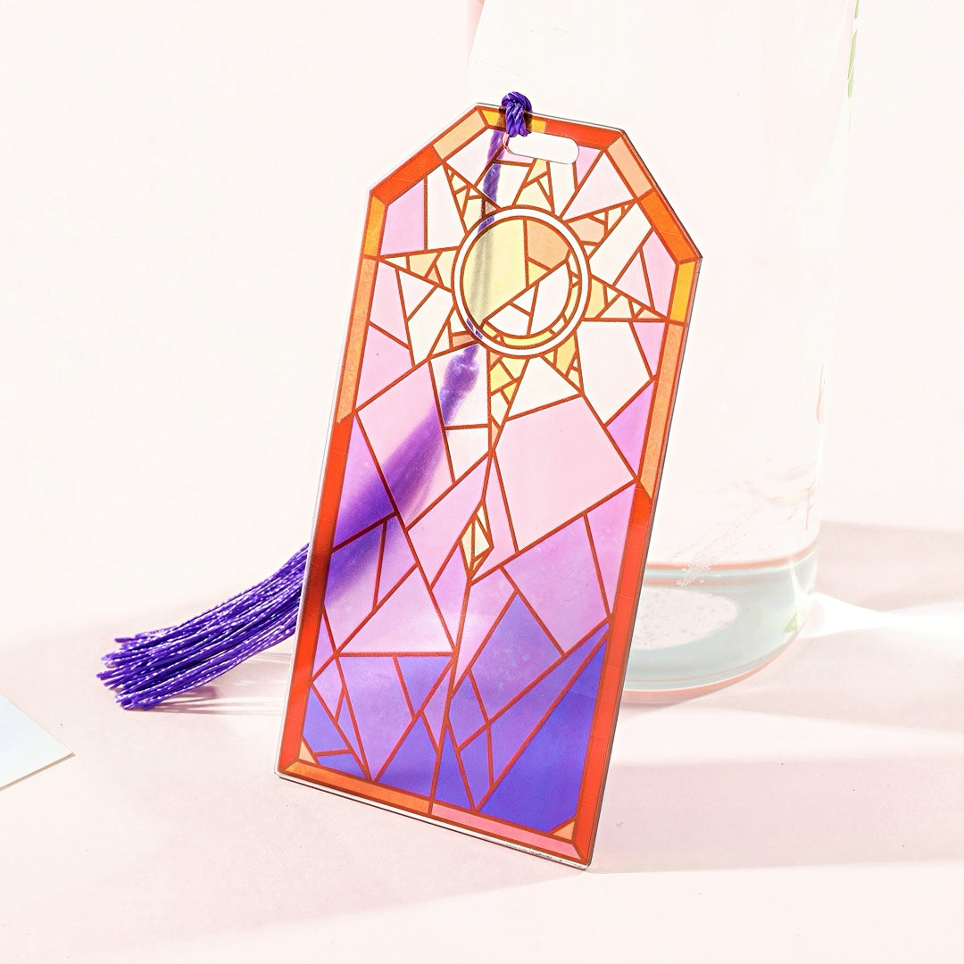 Sun and Moon Themed Acrylic Bookmark